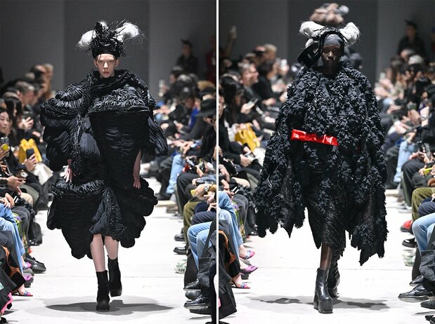 「黒の衝撃」から約半世紀、2026―27年秋冬コレクションでは、「究極の黒(Ultimately Black)」に挑んだ(撮影:大原広和)