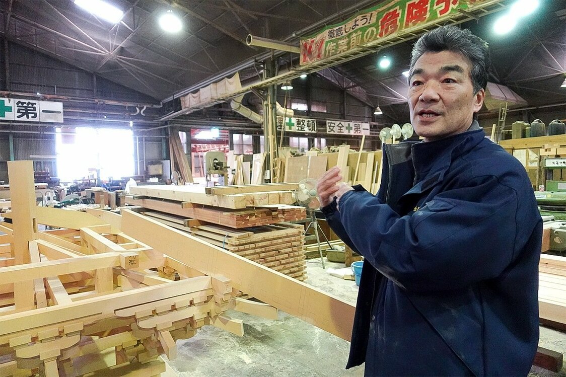 金剛組現任社長刀根健一（筆者攝影）