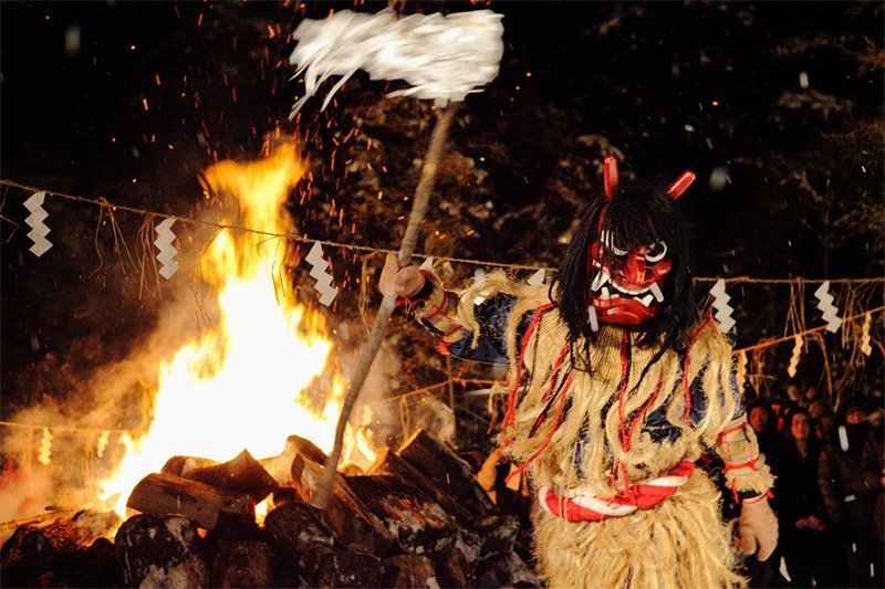 Le festival Namahage Sedo, organisé tous les ans en février (Photo avec l’aimable autorisation de la ville d’Oga)