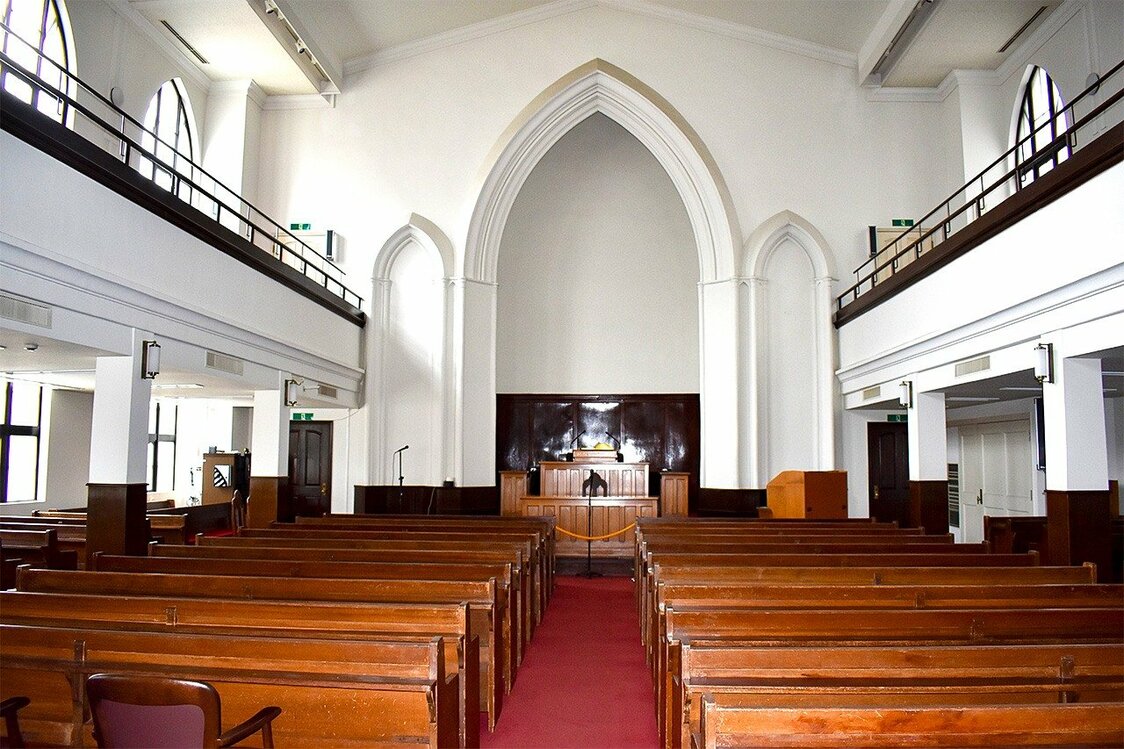 La iglesia de Silo de Yokohama abre sus puertas a las visitas todos los sábados. (Fotografía tomada por el autor del artículo el 9 de septiembre de 2023)