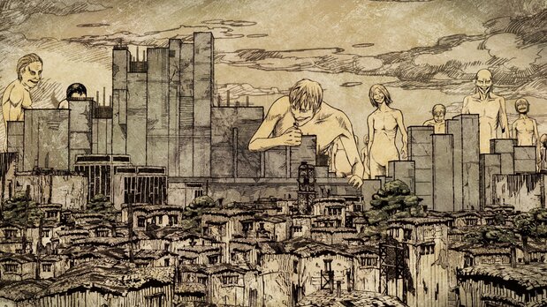 CG de l'anime L'Attaque des Titans sorti en 2015, sur lequel a participé Itoso Kenji.