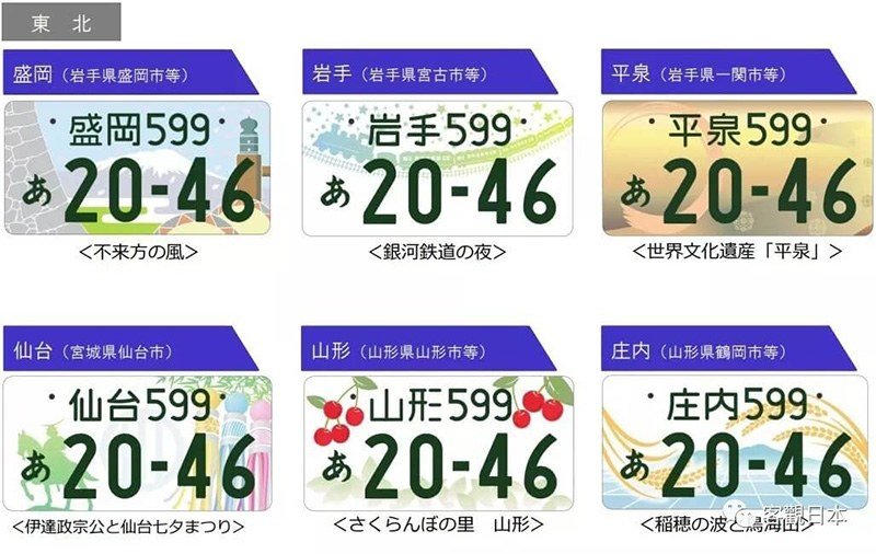 花1千日元，让你的车牌彩色起来