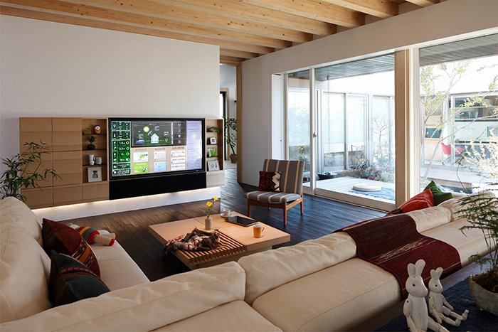 Interior de un tipo de casa que prioriza el respeto al medio ambiente “green first” e integra tecnologías de red. El objetivo es desarrollar nuevos estilos de bienestar en casas construidas para un uso prolongado. (Foto: Sekisui House, Ltd.)