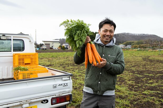 5年前まで野菜嫌いだった小野寺さんが、今ではニンジンの魅力の伝道師を目指している