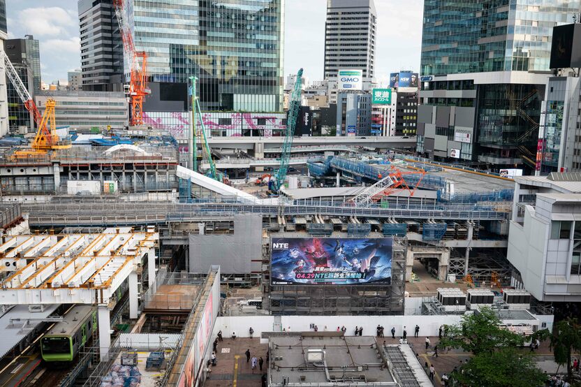 2026年5月7日、再開発中の渋谷駅一帯
