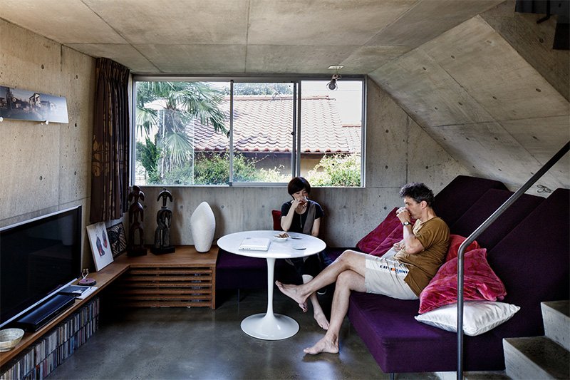 The living room.