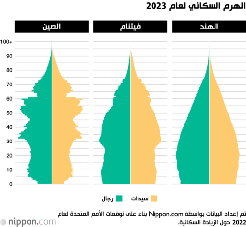 الهرم السكاني لعام 2023