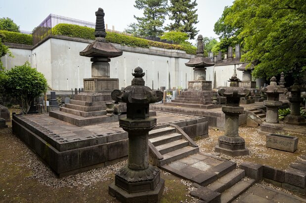 家康の側室だったお万の方をはじめ、紀州徳川家の奥方が永眠する