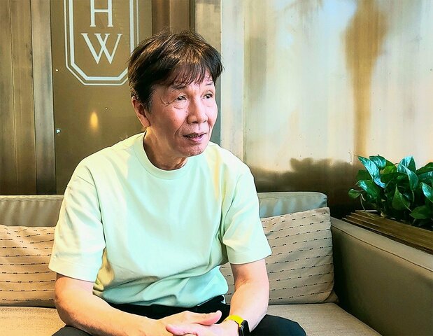 接受訪談的太保。攝於台北。
