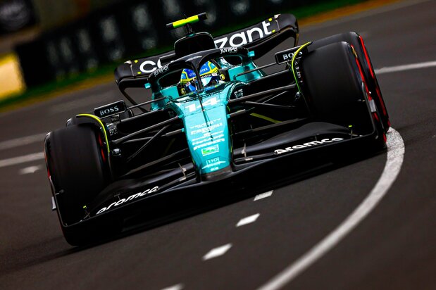 At the end of the 2023 racing season, Aston Martin stood fifth in the constructors’ championship rankings and team driver Fernando Alonso, a two-time world champion, was fourth in the drivers’ standings. (© Aston Martin)