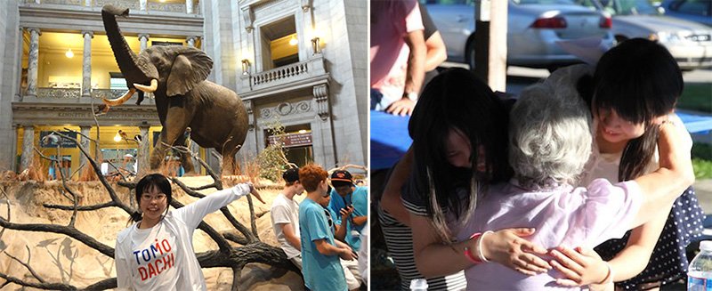 Sixty high school students from the Tohoku region affected by the Great East Japan Earthquake experienced varied activities while staying at American households in several cities across the United States during the three-week Tomodachi Summer 2012 program. Courtesy: EIL Japan