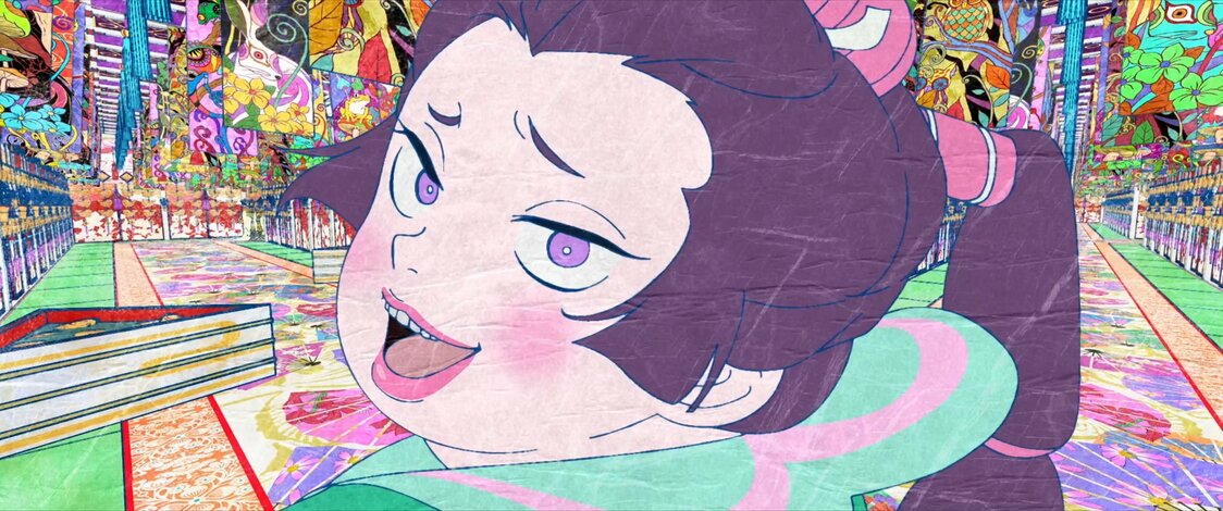 先輩女中・麦谷。演じるゆかなはシリーズの常連だ　©ツインエンジン