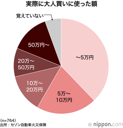 実際に大人買いに使った額