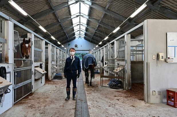 Satō Mitsuru is in charge of the horses’ well-being and manages every aspect of the stables.