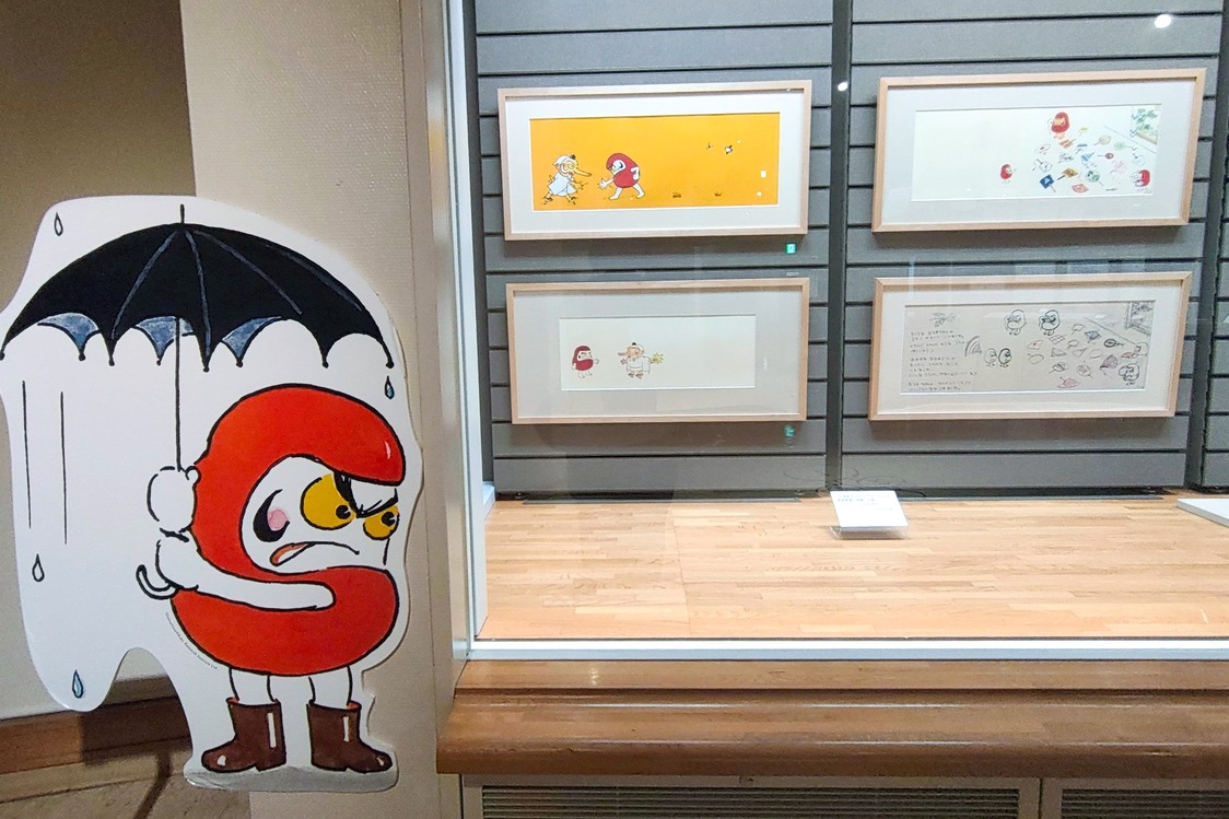《小达摩和小天狗》原画展示区