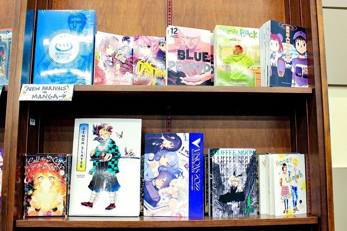 美国书店陈列的日本漫画单行本（图片：PIXTA）