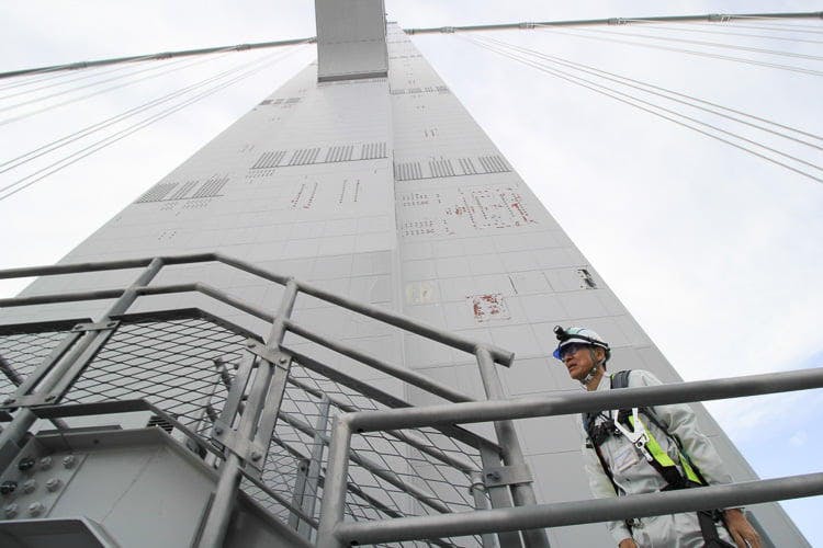 立ち入り禁止ゾーンをゆく！　大迫力の「瀬戸大橋スカイツアー」に潜入した