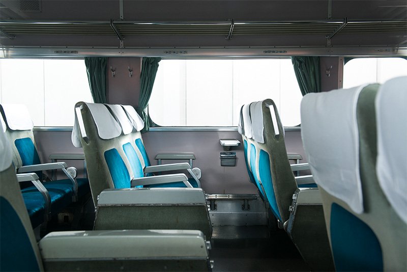 0系新幹線の普通車内