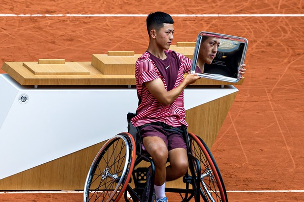 全仏初優勝（2023年6月10日、Photo by Robert Szaniszlo/NurPhoto via Reuters Connect）