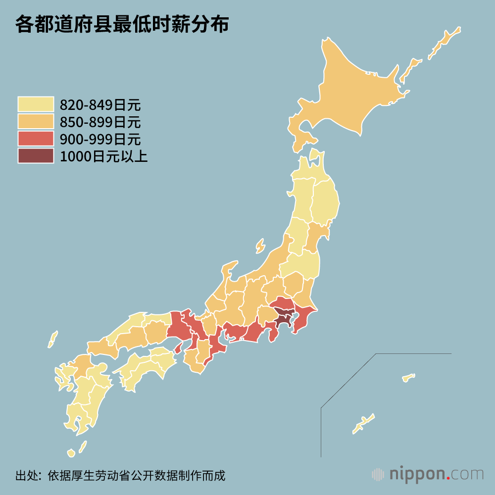 最低时薪涨至平均930日元，涨幅创历史新高