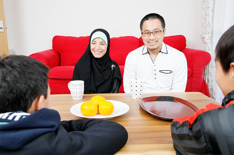 子供たちは地域の一員として、のびのびと育っている。アラビア語はまだ話せない