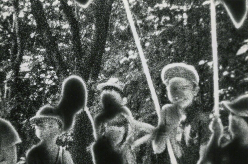 Children hunting for insects during their summer vacation. A lot of the dreams you have in old age seem to draw on memories from childhood. (© Ōnishi Naruaki)