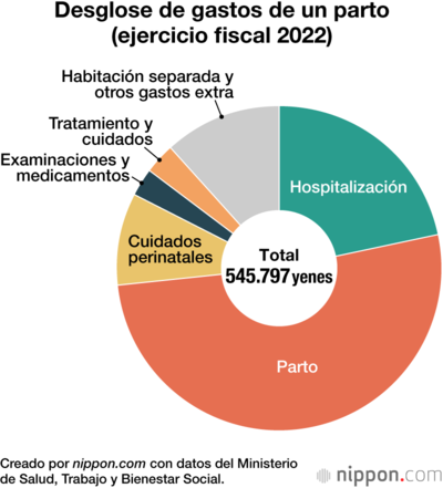 Desglose de gastos de un parto (ejercicio fiscal 2022)