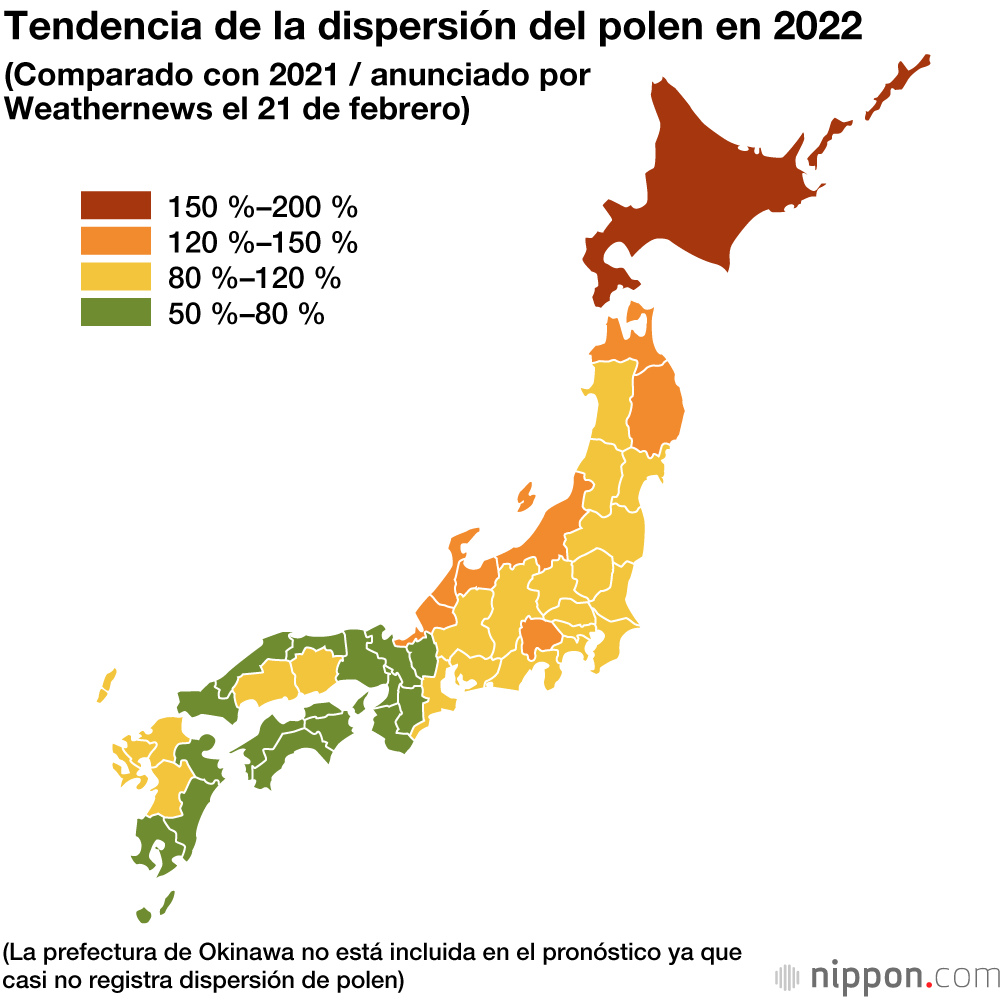 Comienza la incómoda temporada del polen en Japón 
