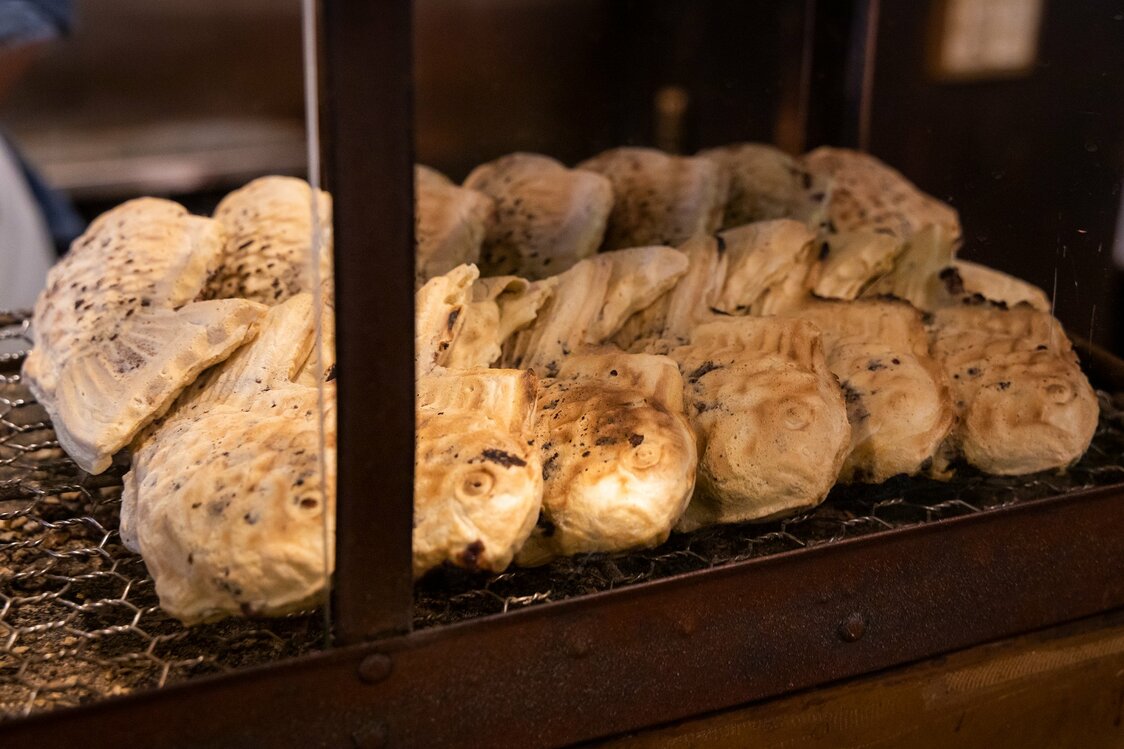 ストレスなく焼き上げられた一本釣りのたい焼きは、それぞれに個性がある