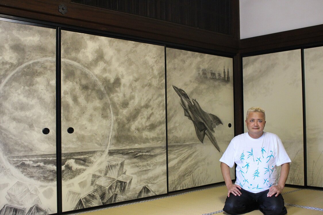 山賀博之『かろうじて生きている』：大徳寺真珠庵「襖絵プロジェクト」絵師紹介（3）