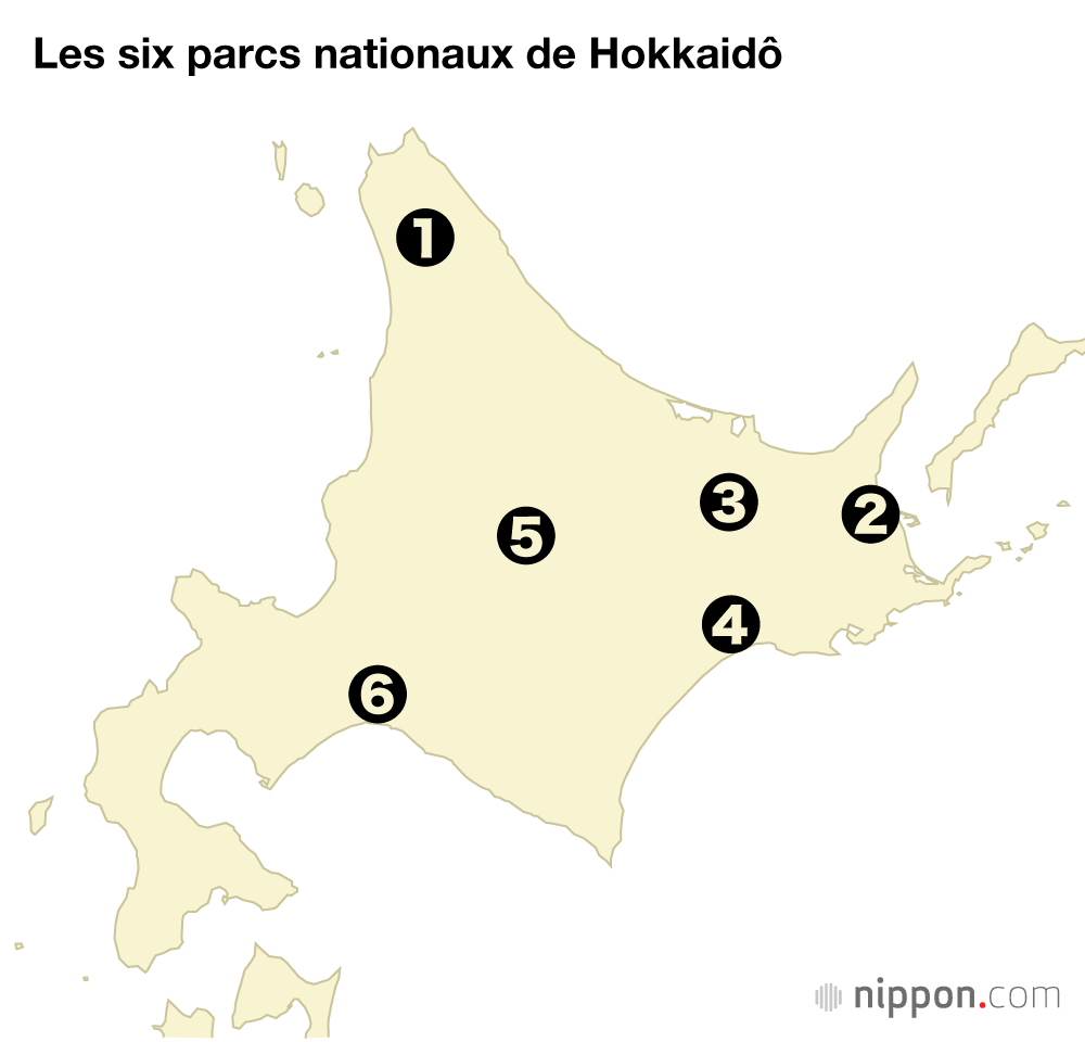 Les six parcs nationaux de l’île de Hokkaidô 