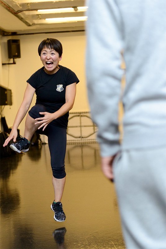A martial arts background serves Kuroda well in conveying the physicality of her craft.