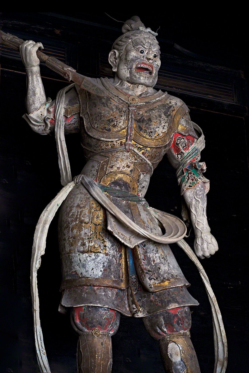 La estatua de Shukongōjin del templo de Tōdaiji