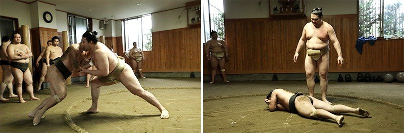 Entrenando el choque.