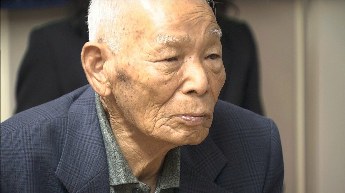 元陸軍一等兵の村上輝夫さん（1920年生）。カウラ事件70周年、75周年の記念行事に参加した　©瀬戸内海放送