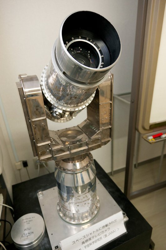 La cámara de alta sensibilidad utilizada en el transbordador espacial.