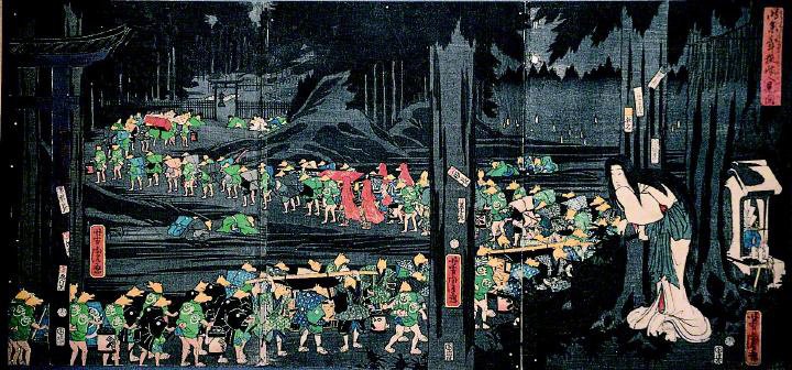 Tokimairi hakarazu mo kitsune no yomeiri wo miru zu. (Ver una boda de zorros en procesión – Centro Internacional de Investigación de Estudios Japoneses)