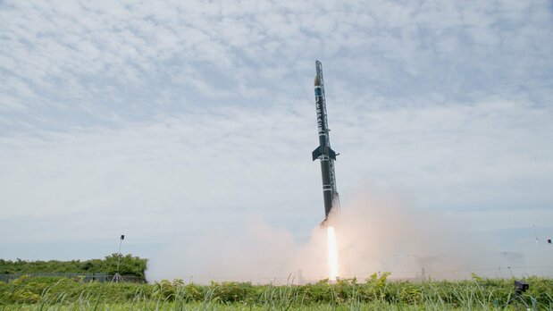 The jtSPACE rocket launched at HOSPO on July 12, 2025. (Courtesy Space Cotan)