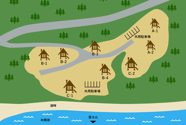 露营场地图(来自浩庵露营场官网)
