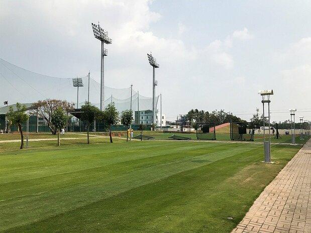 熱帯に属する台湾最南端の屏東県。中信兄弟の春季キャンプが行われていた(筆者撮影)