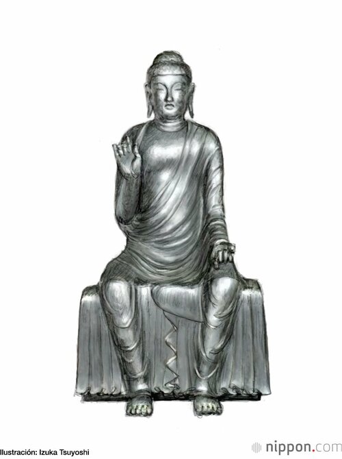 El nyorai Shaka sedente del templo de Jindaiji.